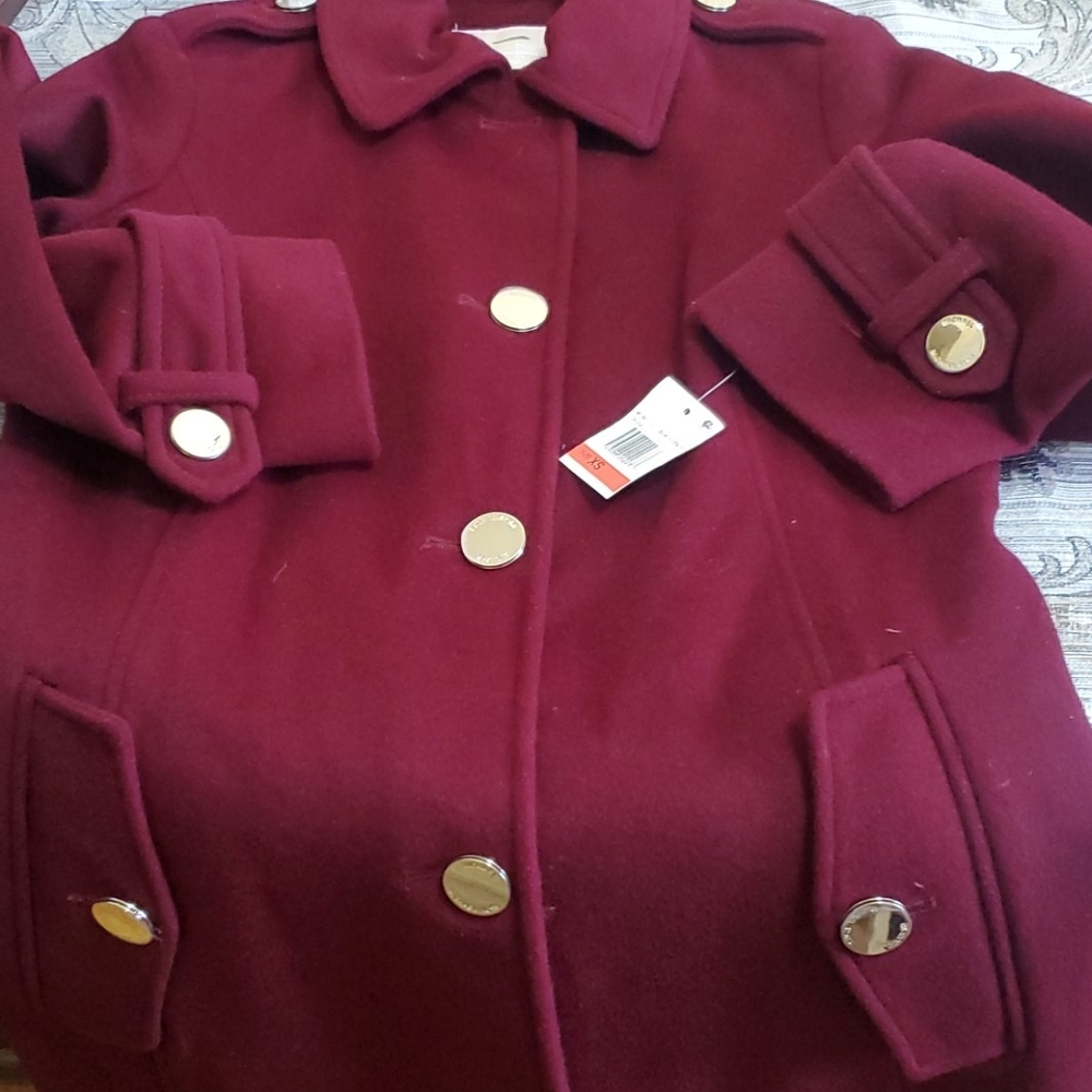 MICHAEL KORS DARK BRANDY COAT XS - Picture 14 of 16